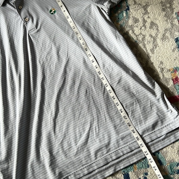 Peter Millar Summer Comfort Striped Polo Shirt Size XL - Picture 9 of 9